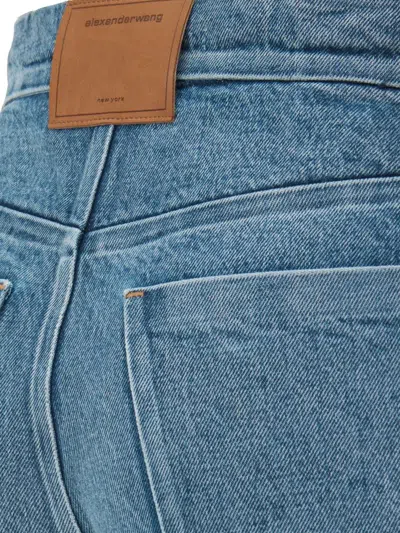 Alexander Wang Low-rise Cotton Jeans In Blue