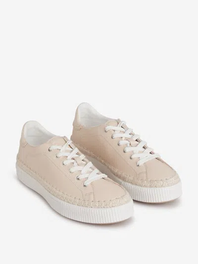 Chloé Logo Leather Sneakers