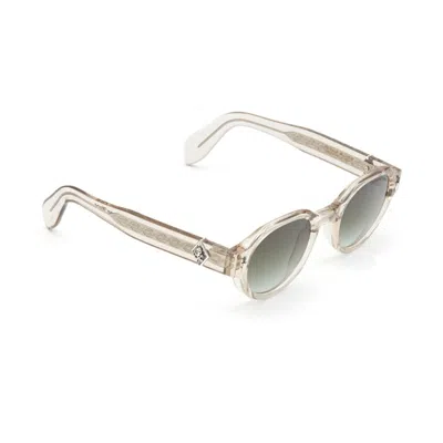Cutler And Gross The Great Frog 006 05 Sand Crystal Sunglasses In Green