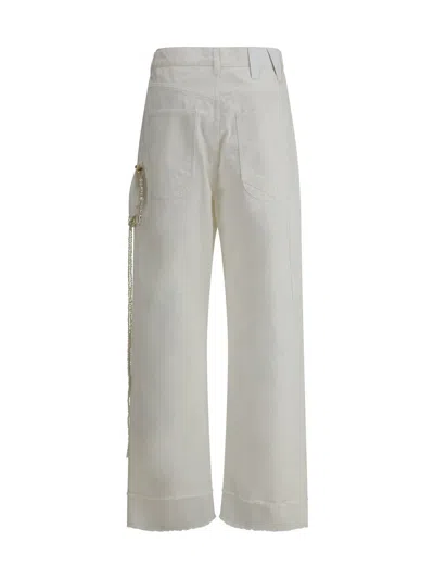 Darkpark White Carpenter Lisa Cotton Denim Jeans