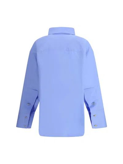 Darkpark Nathalie Popeline Shirt In Blue