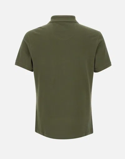 Barbour Mens Sports Polo Shirt Dark Olive