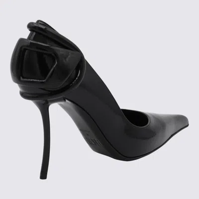 Diesel Leather Pumps In Black