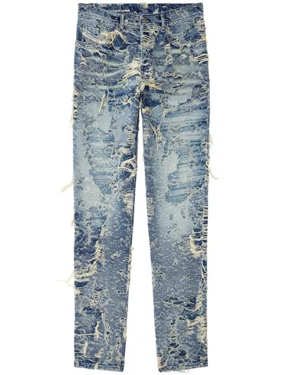 Diesel Regular Distressed Jeans 2023 D-finitive 09m04 In Blue
