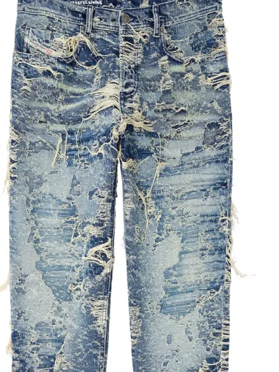 Diesel Regular Distressed Jeans 2023 D-finitive 09m04 In Blue