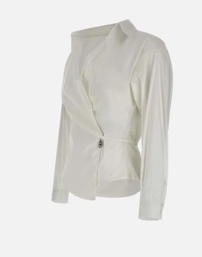 Diesel Stretch Cotton Poplin C Delphi Shirt In White