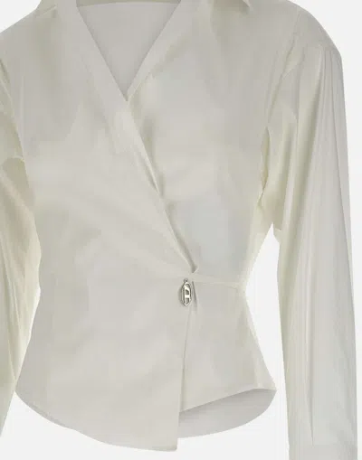 Diesel Stretch Cotton Poplin C Delphi Shirt In White