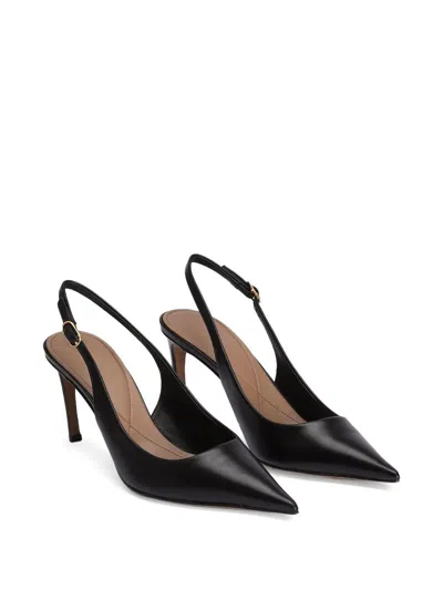 Dolce & Gabbana Black Leather Devotion 75 Pumps