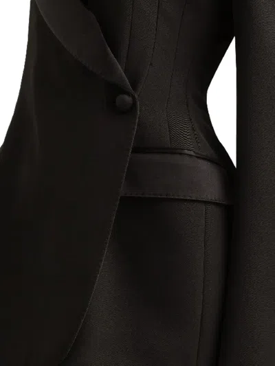 Dolce & Gabbana Double-breasted Blazer Peak Lapels In Black