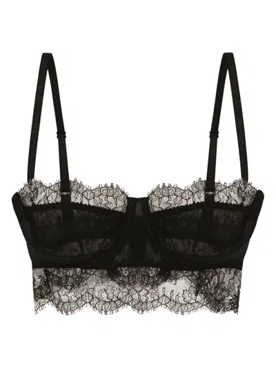 Dolce & Gabbana Chantilly Lace Bralette Top