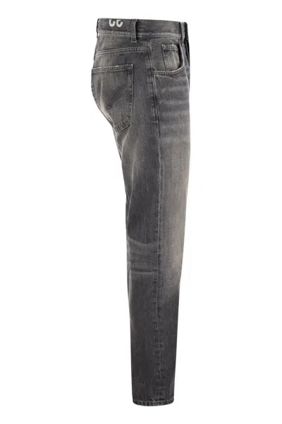 Dondup Pantalone Dian Nero Lavato In Gray
