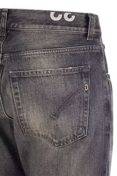 Dondup Pantalone Dian Nero Lavato In Gray