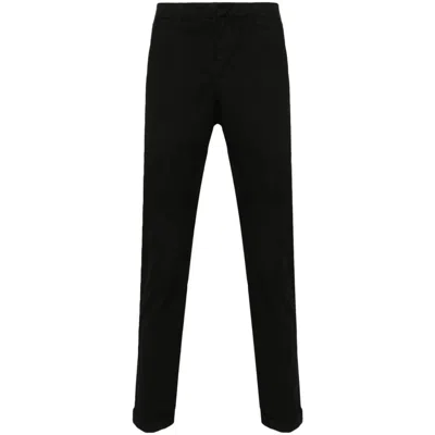 Dondup Belt Ring Casual Pants In Black