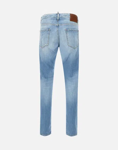 Dsquared2 Light Blue Denim Trousers With Classic Five-pocket Design In Blue