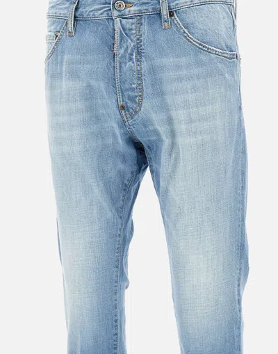 Dsquared2 Light Blue Denim Trousers With Classic Five-pocket Design In Blue