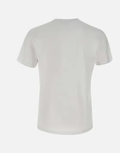 Dsquared2 White T-shirt With Logo Print On The Front In Cotton Man