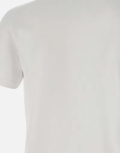 Dsquared2 White T-shirt With Logo Print On The Front In Cotton Man