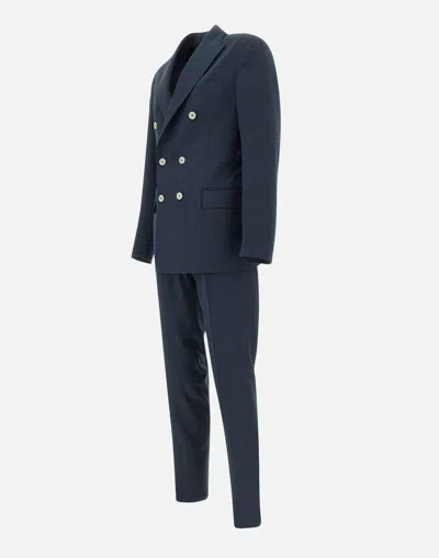 Eleventy Wool Silk Linen Tailored Suit