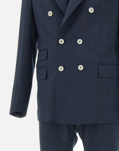Eleventy Wool Silk Linen Tailored Suit