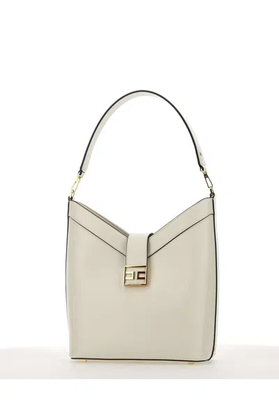 Elisabetta Franchi Vegan Leather Bucket Shoulder Bag