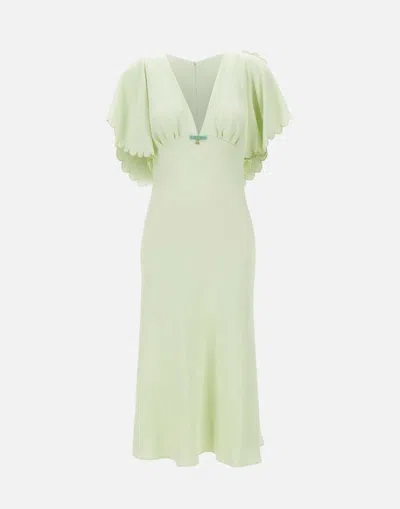 Elisabetta Franchi Mint Viscose Crepe Dress