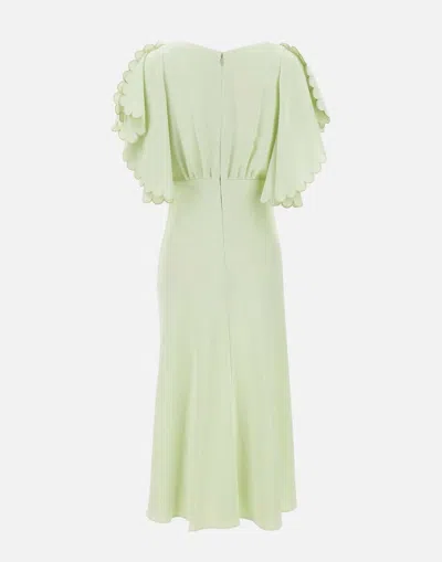 Elisabetta Franchi Mint Viscose Crepe Dress
