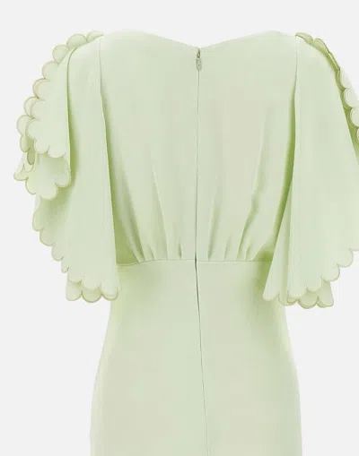 Elisabetta Franchi Mint Viscose Crepe Dress