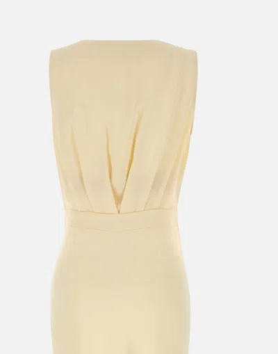 Elisabetta Franchi Boat Neckline Bustier Corset Midi Dress