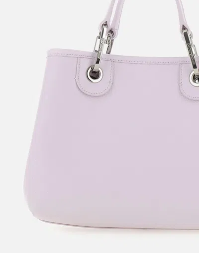 Emporio Armani Myea Vegan Leather Handbag In Pastel Pink In Pink