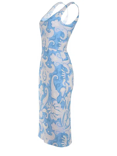 Etro Dress Made Of Viscose In Blue