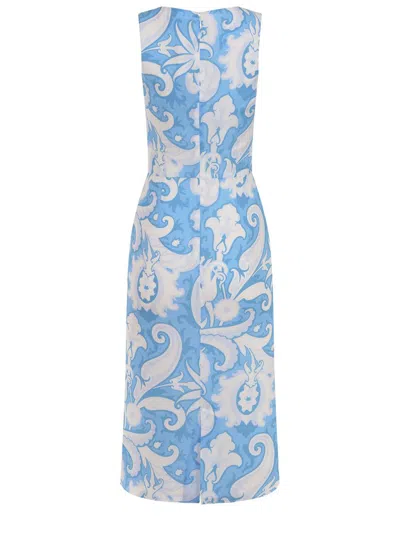 Etro Dress Made Of Viscose In Blue