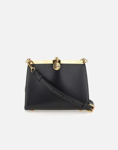 Etro Vela Mini Black Calfskin Shoulder Bag In Black