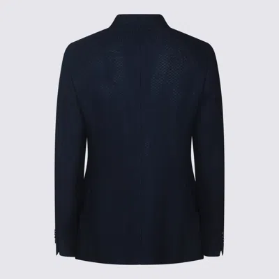 Etro Tailored Single-breasted Blazer With Notch Lapel In Blue