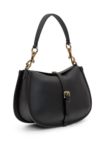 Etro Medium Pony Shoulder Bag In Black