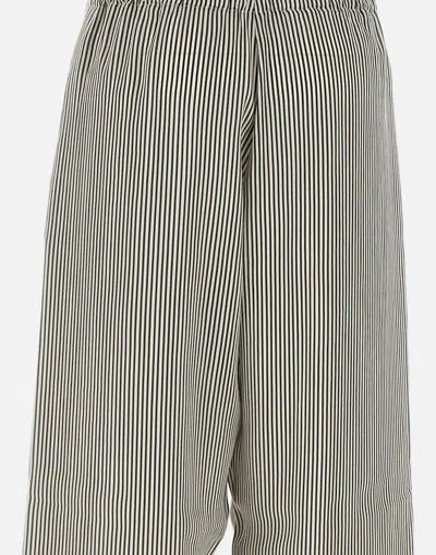 Fabiana Filippi Silk Viscose Striped Trousers In Gray