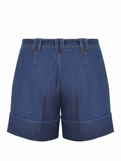 Fay Bermuda Shorts High Waist