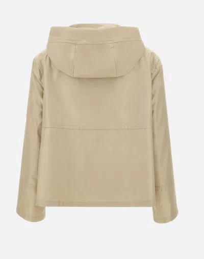 Fay Technical Poplin Parka For Women In Yellow