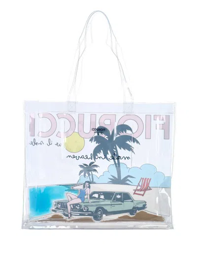 Fiorucci Logo Print Tote Bag