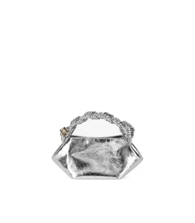 Ganni Mini Bou Metallic Top Handle Bag