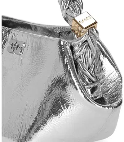 Ganni Mini Bou Metallic Top Handle Bag