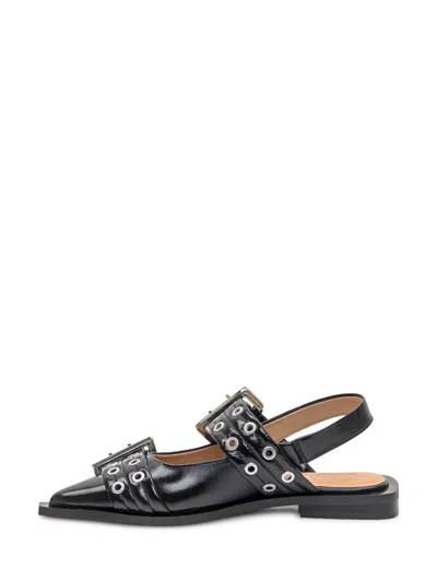Ganni Buckle Ballerina