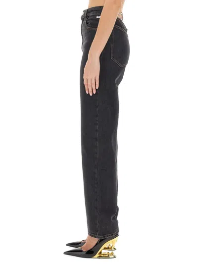 Gcds Jeans In Denim In Black