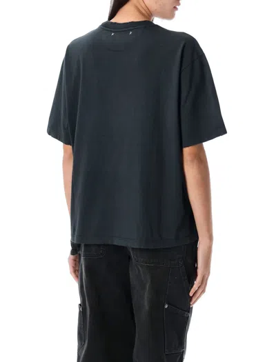 Golden Goose Anthracite Grey T-shirt With Crystals