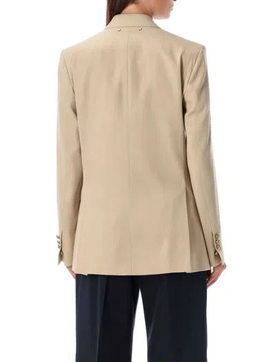 Golden Goose Double-breasted Virgin Wool Jacket In Neutral