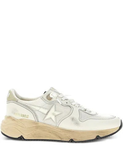 Golden Goose Mesh Panel Sneakers Star Emblem In Neutral