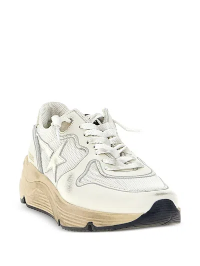 Golden Goose Mesh Panel Sneakers Star Emblem In Neutral