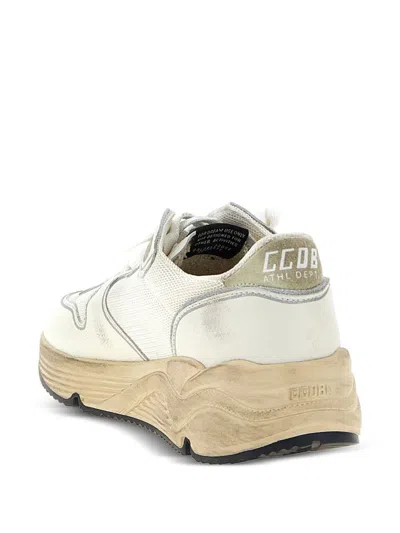 Golden Goose Mesh Panel Sneakers Star Emblem In Neutral
