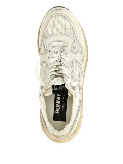 Golden Goose Mesh Panel Sneakers Star Emblem In Neutral