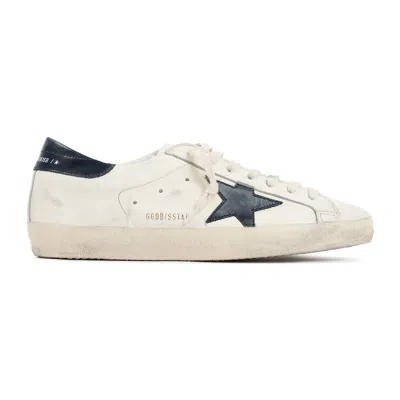 Golden Goose White Lace Up Leather Sneakers In Neutral