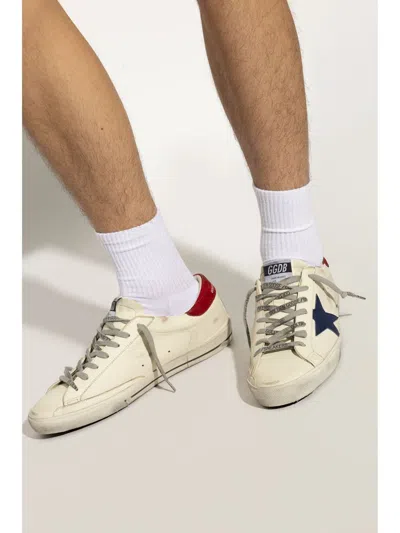 Golden Goose Superstar Multicolor Low Top Sneakers With Logo Patch On The Tongue And Contrasting Heel With Logo L In White